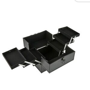 Black Makeup Train Case